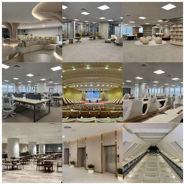 大楼内部组图。 中国土木工程集团有限公司供图